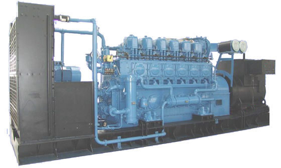 Buy 6300V/10500V Three Phase Gas Generator Set Electric Start / Air Start online manufacture
