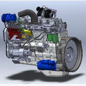 Buy 4.214L Displacement Machine Diesel Powered Engine 1500r/Min online manufacture